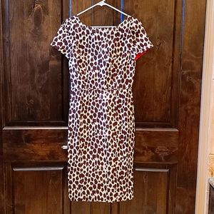 J. Crew Giraffe print dress.